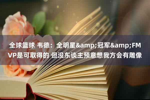 全球篮球 韦德：全明星&冠军&FMVP是可取得的 但没东谈主预意想我方会有雕像