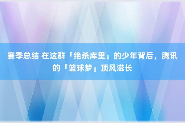 赛季总结 在这群「绝杀库里」的少年背后，腾讯的「篮球梦」顶风滋长