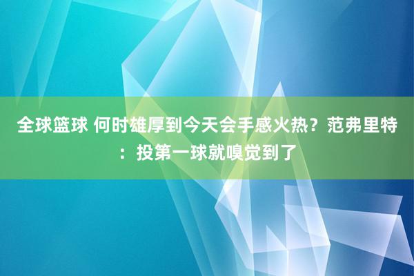 全球篮球 何时雄厚到今天会手感火热？范弗里特：投第一球就嗅觉到了