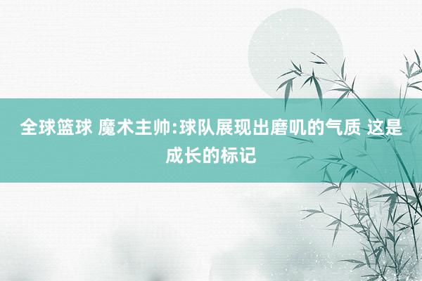 全球篮球 魔术主帅:球队展现出磨叽的气质 这是成长的标记