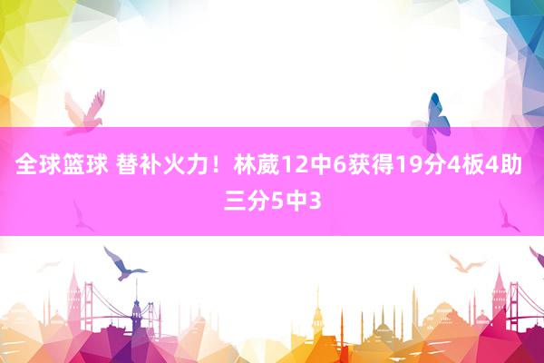 全球篮球 替补火力！林葳12中6获得19分4板4助 三分5中3