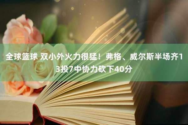 全球篮球 双小外火力很猛！弗格、威尔斯半场齐13投7中协力砍下40分