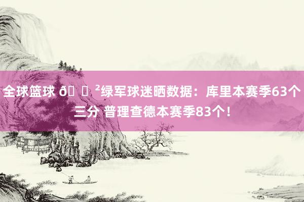 全球篮球 😲绿军球迷晒数据：库里本赛季63个三分 普理查德本赛季83个！